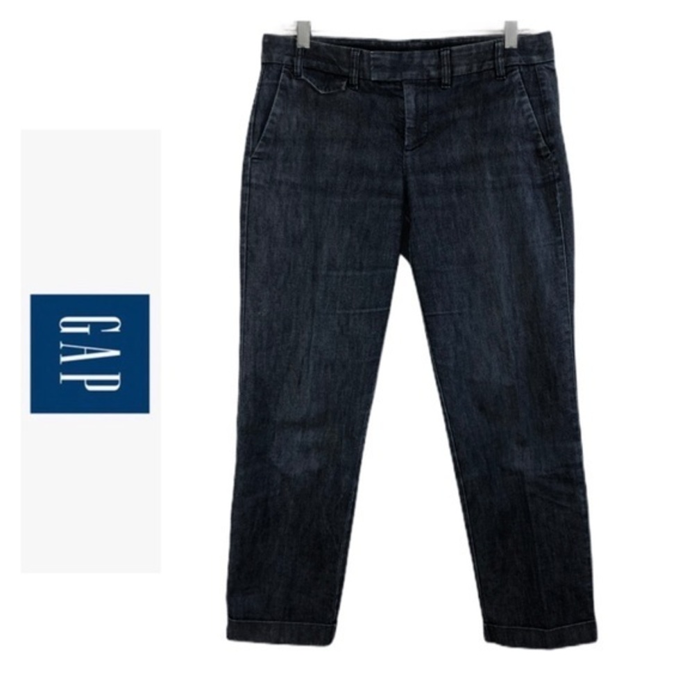 Gap Straight Leg Turn-up Capri Jeans